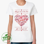 Женская футболка органик