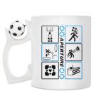 Кружка с футбольным мячиком