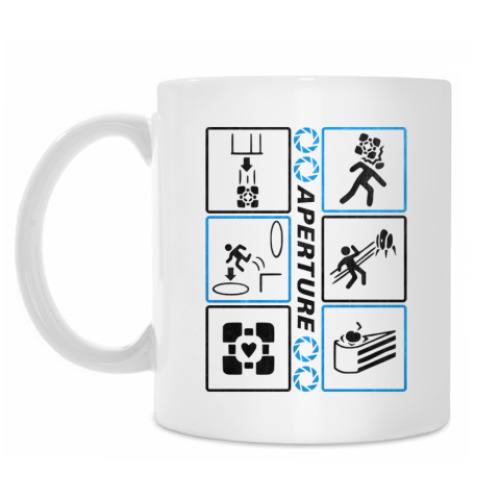 Кружка с принтом aperture