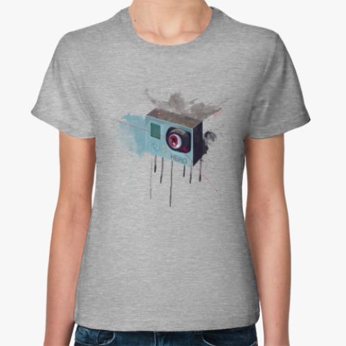 Женская футболка с принтом GO PRO!