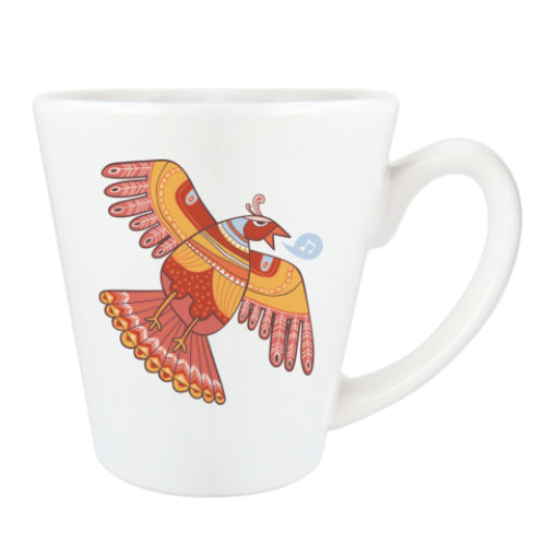 Чашка Латте с принтом Полет