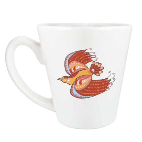 Чашка Латте с принтом Полет