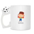 Кружка с футбольным мячиком