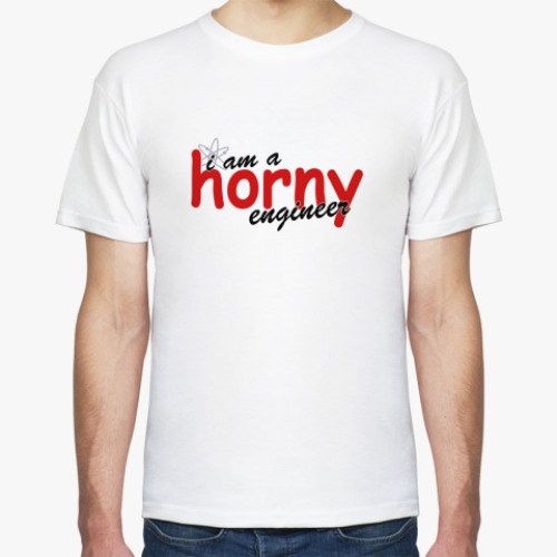 Футболка  'horny engineer'
