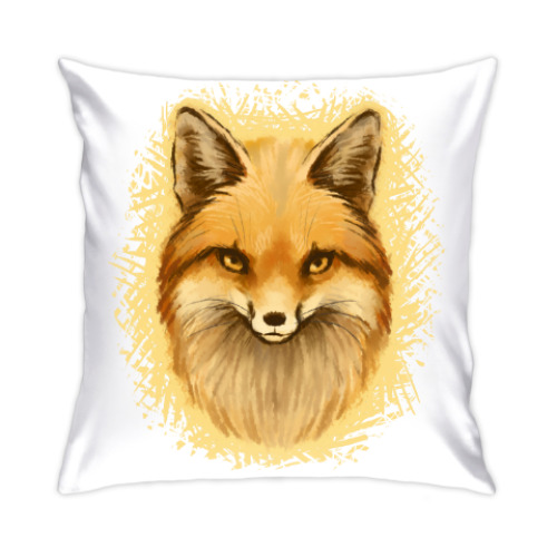 Подушка с принтом Лиса