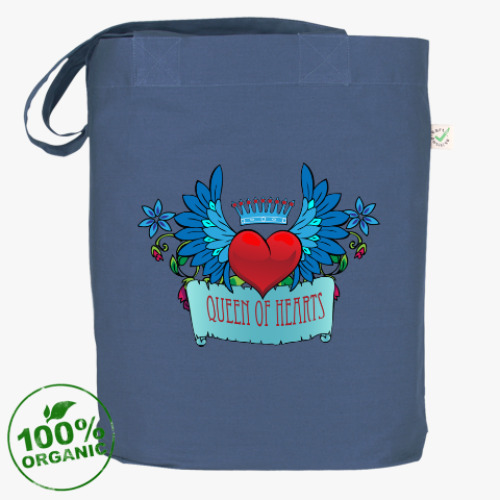 Сумка шоппер с принтом Королева сердец