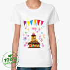 Женская футболка органик