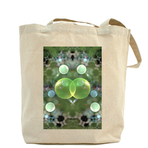 Сумка шоппер с принтом Пузыри