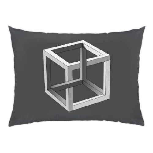 Подушка Невозможный Куб 3D