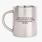 Кружка металлическая