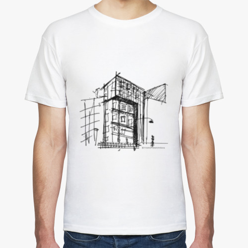 Футболка с принтом Архитектура