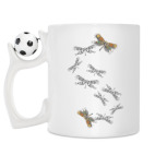 Кружка с футбольным мячиком