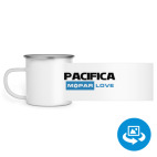 Кружка металлическая белая (круговая запечатка)