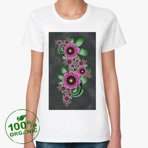 Женская футболка из органик-хлопка Дары флоры