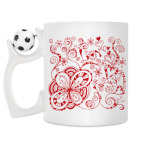 Кружка с футбольным мячиком