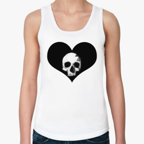 Женская майка с принтом череп