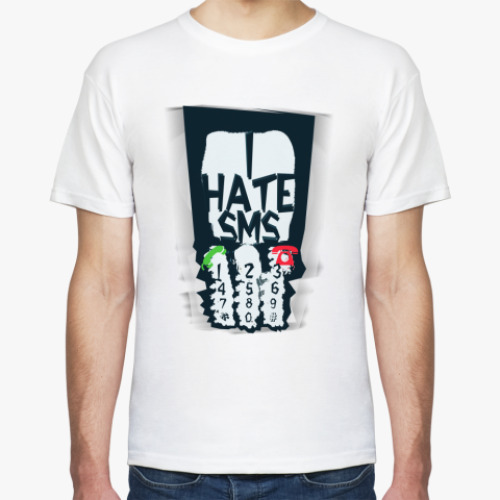Футболка с принтом SMS