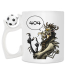 Кружка с футбольным мячиком