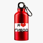 Металлическая бутылка 400 мл UV-DTF