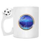 Кружка с футбольным мячиком