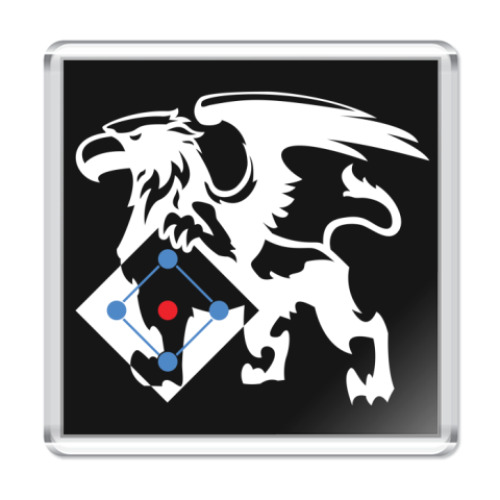 Магнит с принтом Клуб спортивных точек