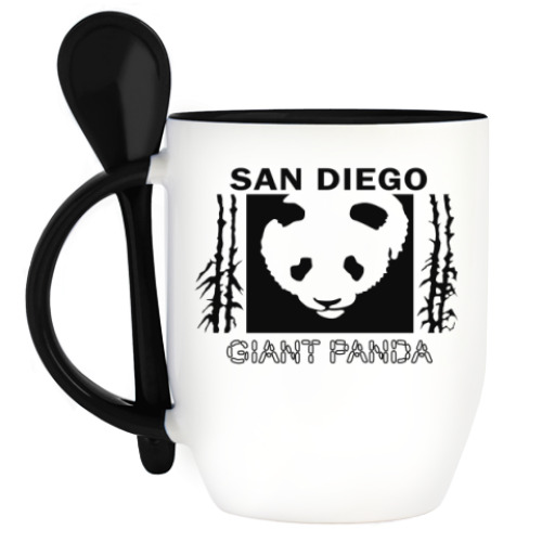 Кружка с ложкой Blink-182 San Diego