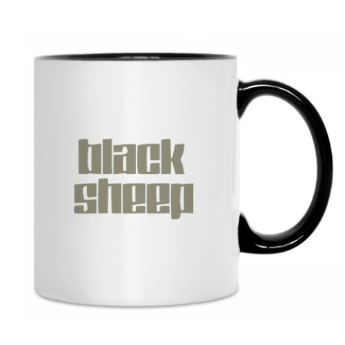 Кружка с принтом BLACK SHEEP