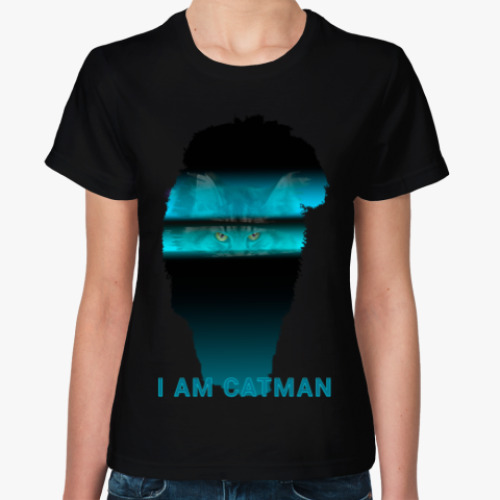 Женская футболка  Iam CatMan