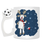 Кружка с футбольным мячиком