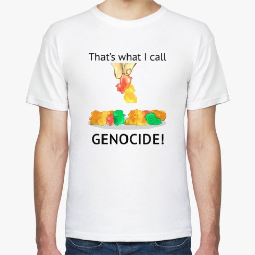 Футболка с принтом  Genocide!