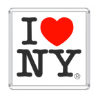 Магнит 6.5 x 6.5 см I love NY
