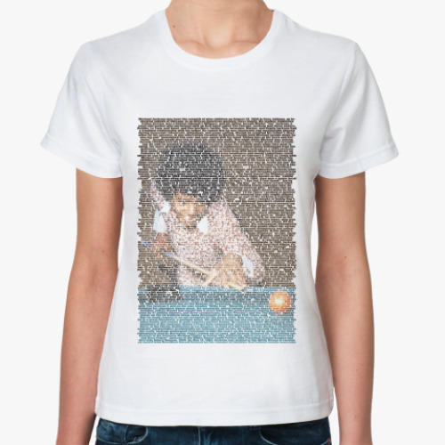 Классическая футболка с принтом Майкл Джексон