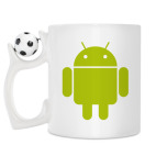 Кружка с футбольным мячиком