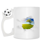 Кружка с футбольным мячиком