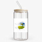 Банка с бамбуковой крышкой