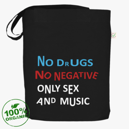 Сумка шоппер с принтом No Drugs