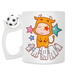 Кружка с футбольным мячиком