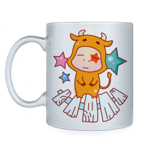 Кружка с принтом Знак зодиака Телец