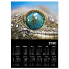 Календарь A3 2026, черный Змея