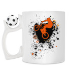 Кружка с футбольным мячиком