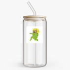 Банка с бамбуковой крышкой