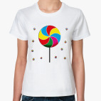 Классическая женская футболка Caramel on a stick