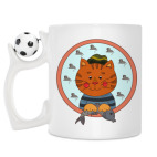 Кружка с футбольным мячиком