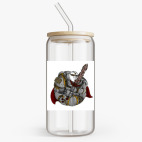 Банка с бамбуковой крышкой