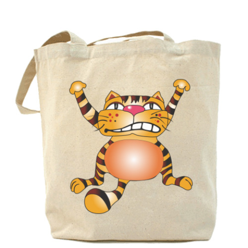 Сумка шоппер с принтом FUNNY CATS