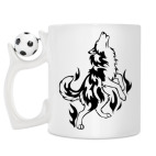 Кружка с футбольным мячиком