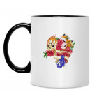 Кружка двухцветная