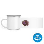 Кружка металлическая белая (круговая запечатка)