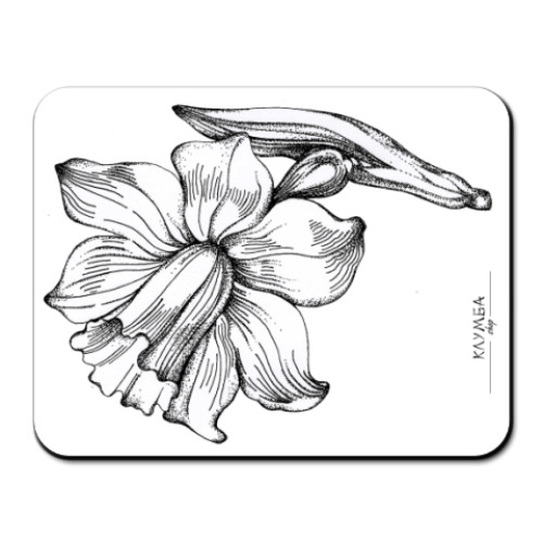 Коврик для мыши с принтом Клумба