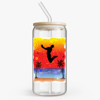 Банка с бамбуковой крышкой